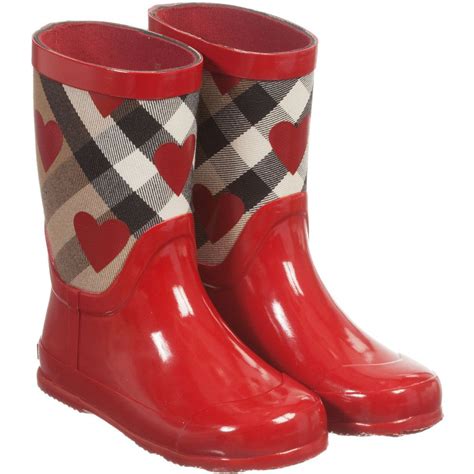 kids burberry wellies|Designer Girls Wellies by Burberry Kids .